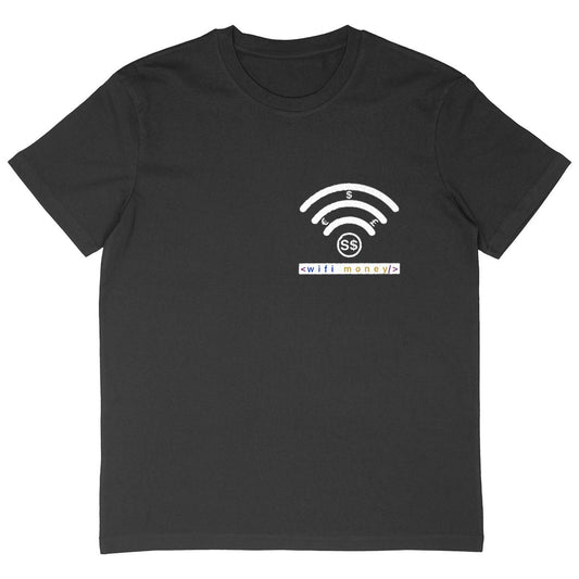 Wifi money sustainable graphic tshirt for men