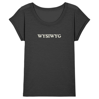 WYSIWYG organic cotton womens slub tee