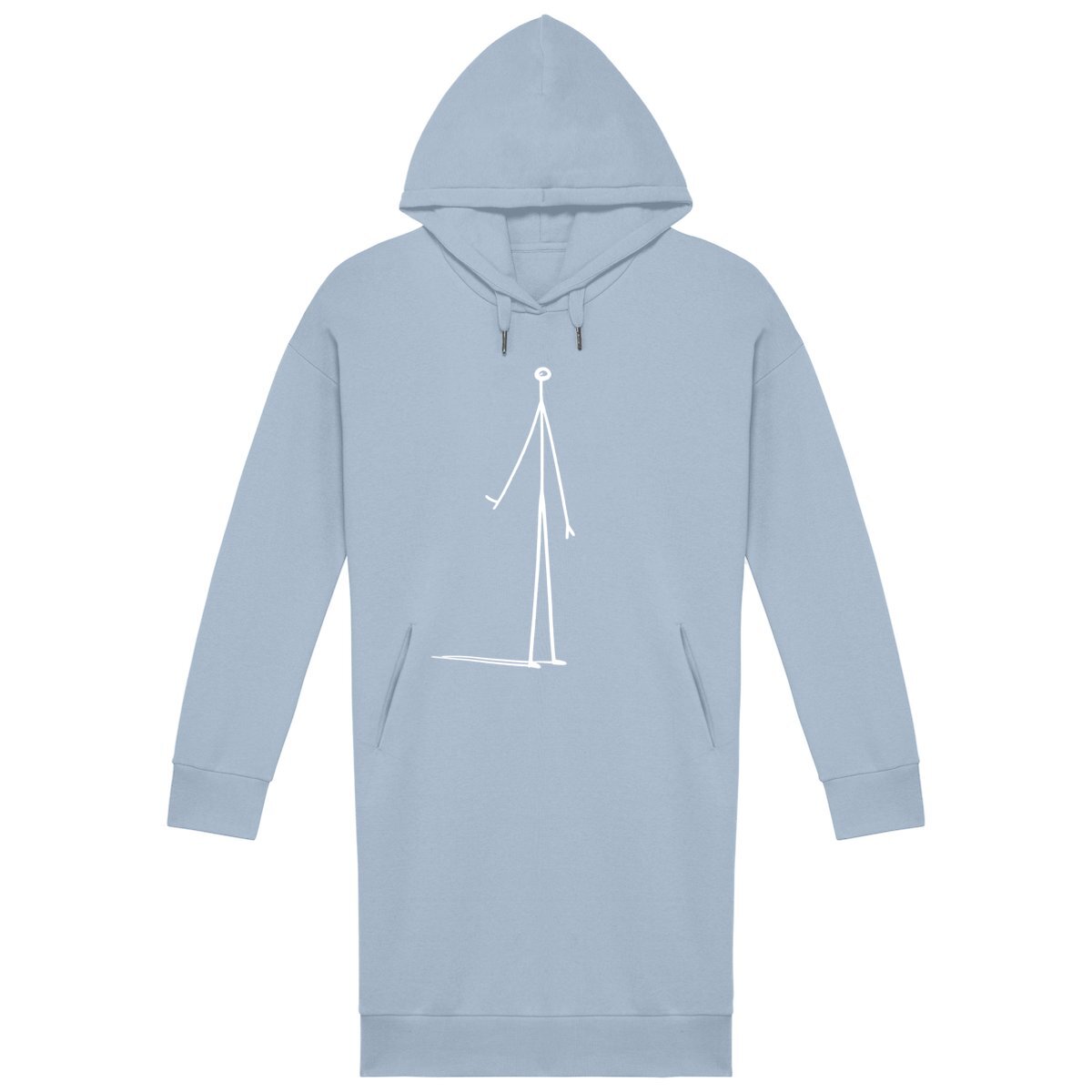 Peek graphic hoodie dress for women