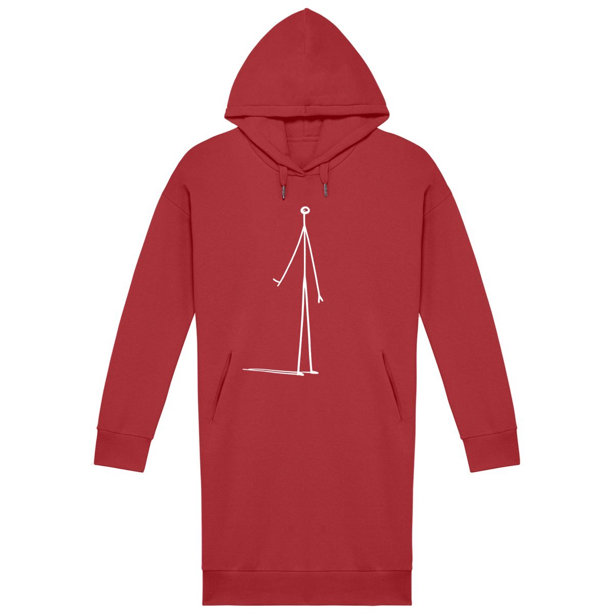 Peek graphic hoodie dress for women