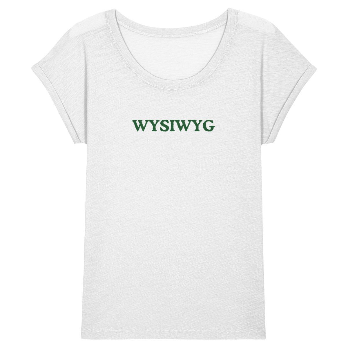 WYSIWYG organic cotton womens slub tee